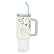 Psalm 46:10 Straw Tumbler