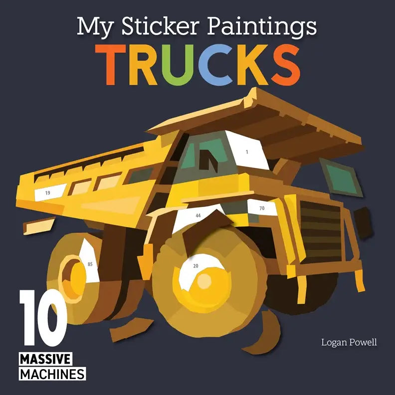 Trucks Sticker Painting Activity Book