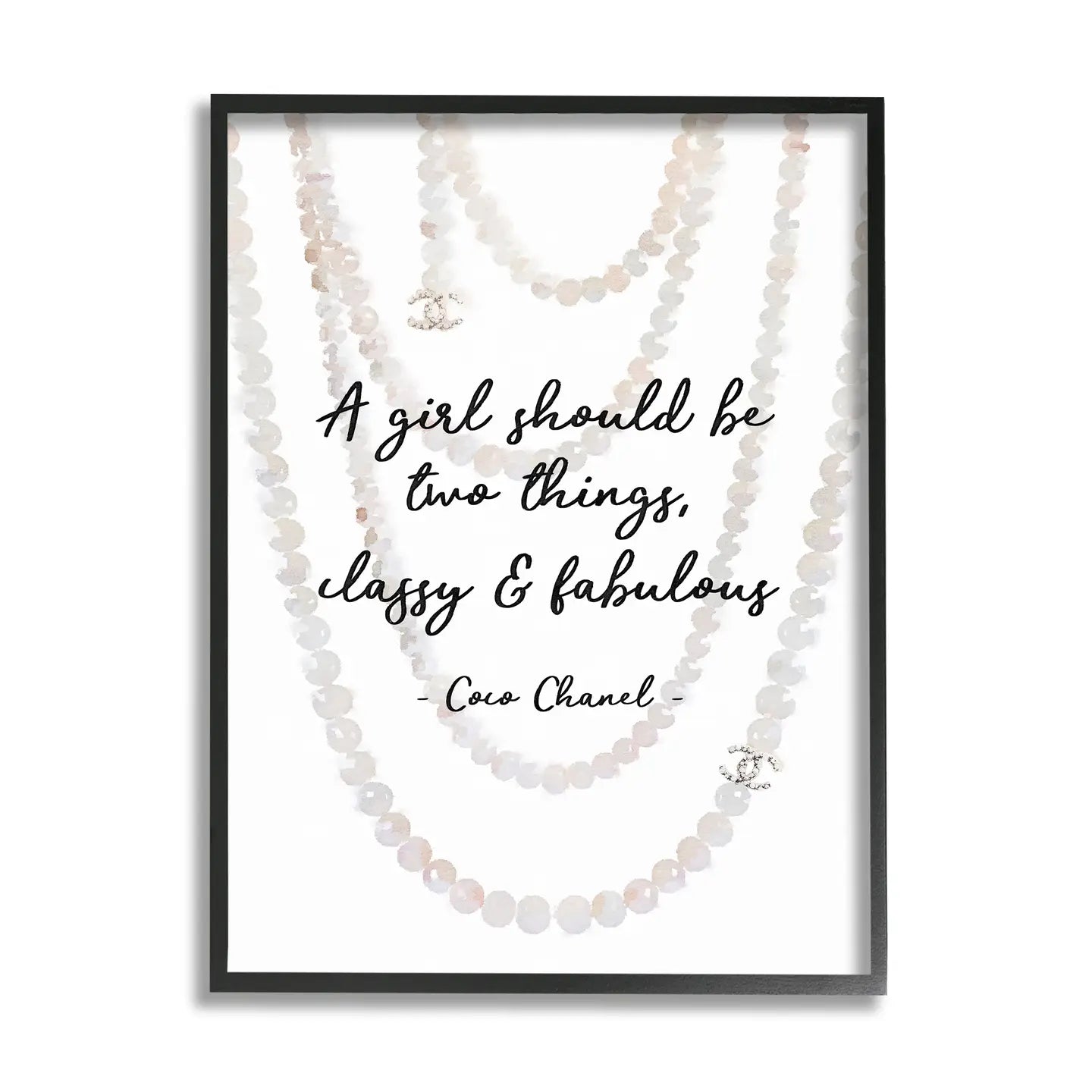 Classy & Fabulous Framed Art
