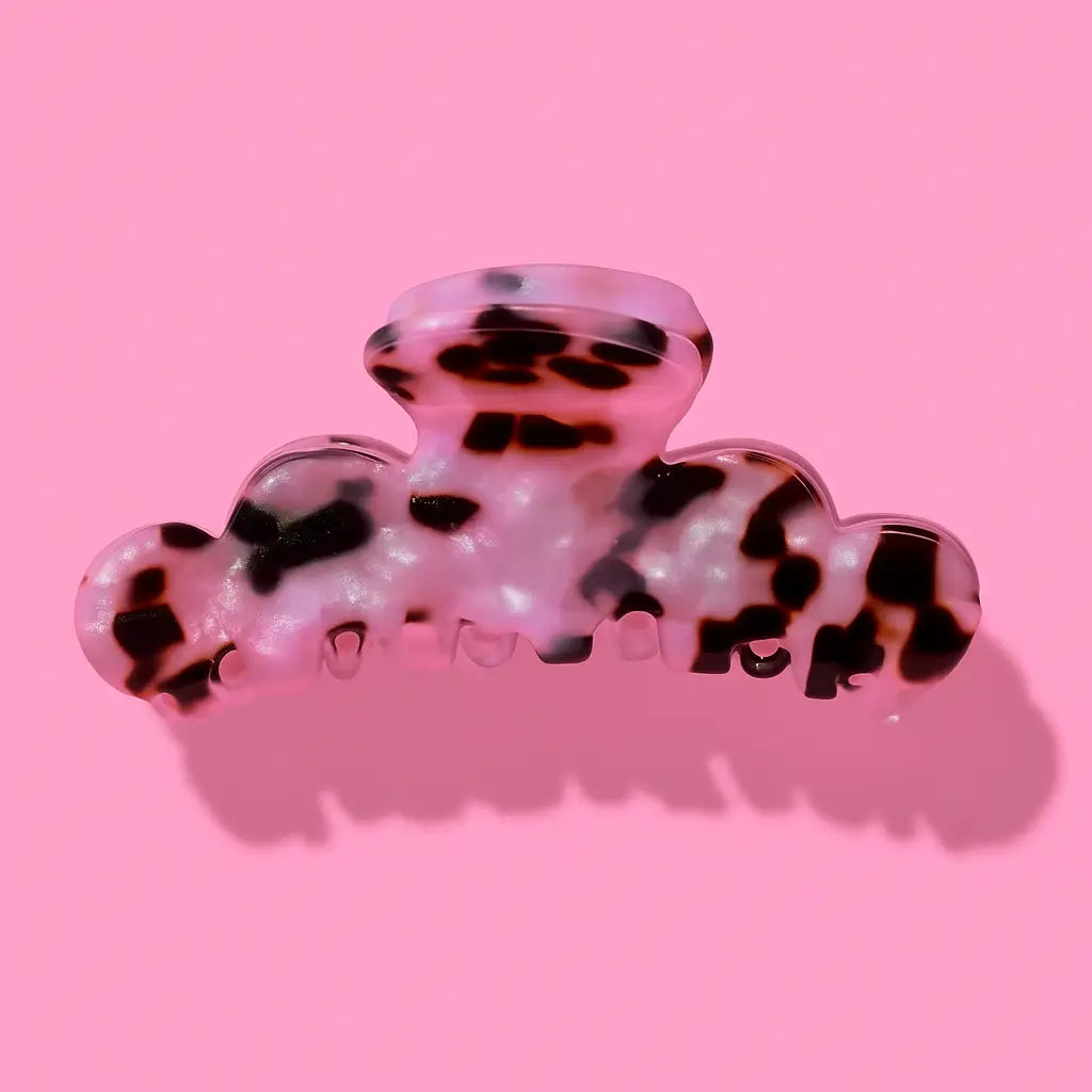 Pink Tortoise Claw Clip