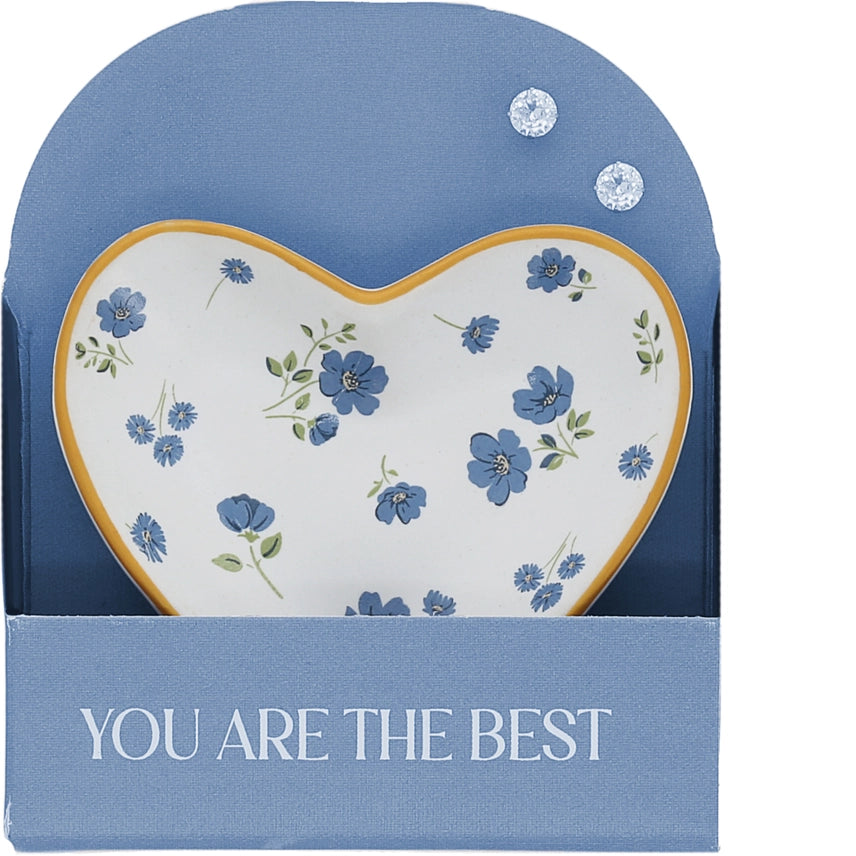 The Best - 2.75" Dish 5mm Sterling Silver Cz Earring Set