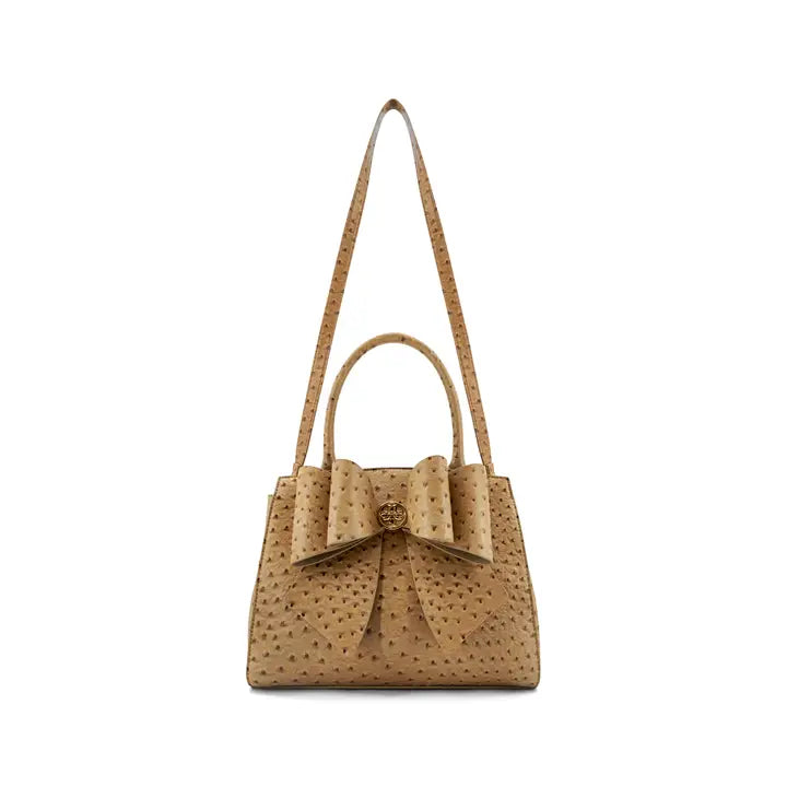 Colette Ostrich Bow Satchel
