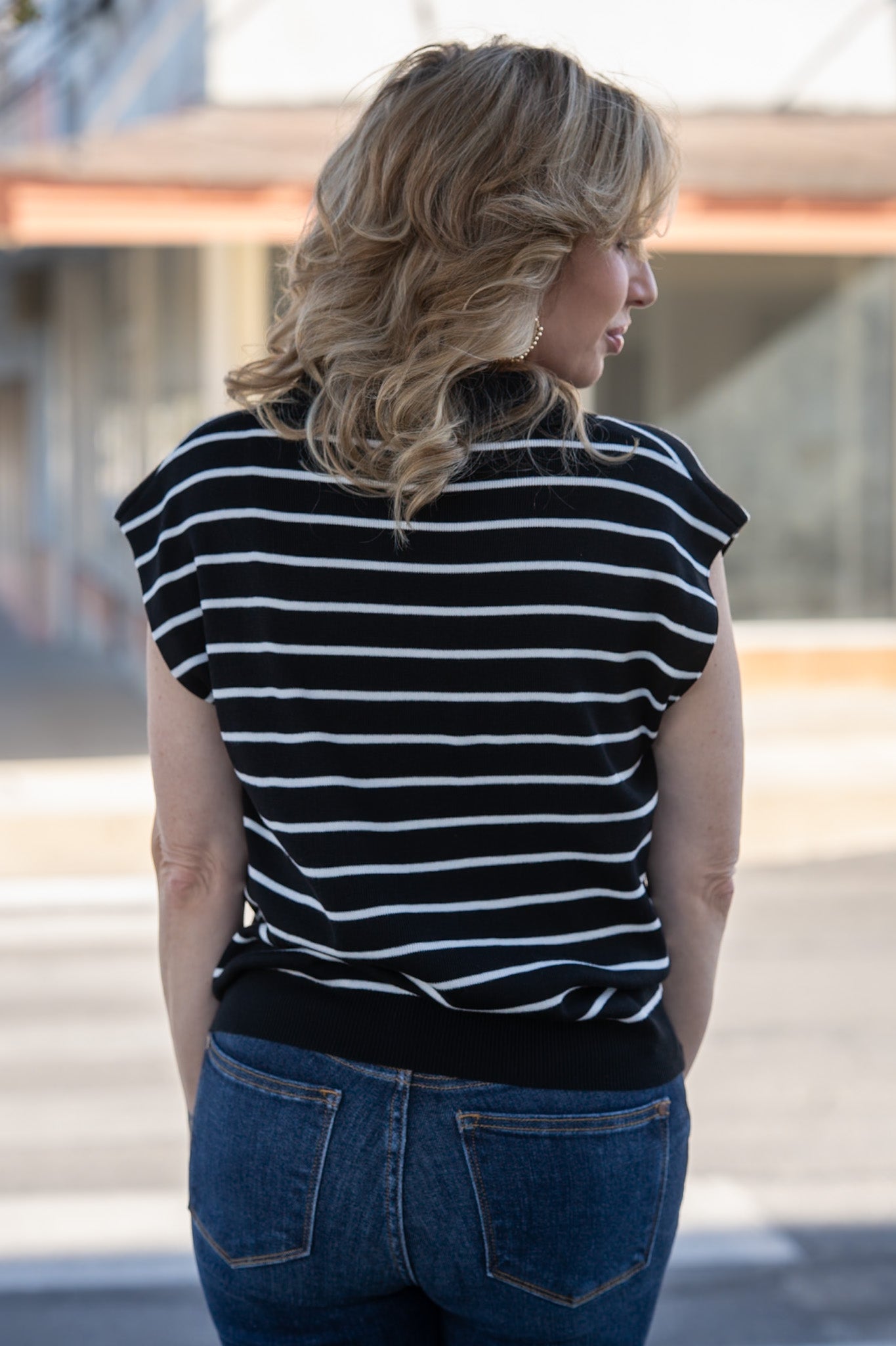 Lydia Black Sleeveless Top