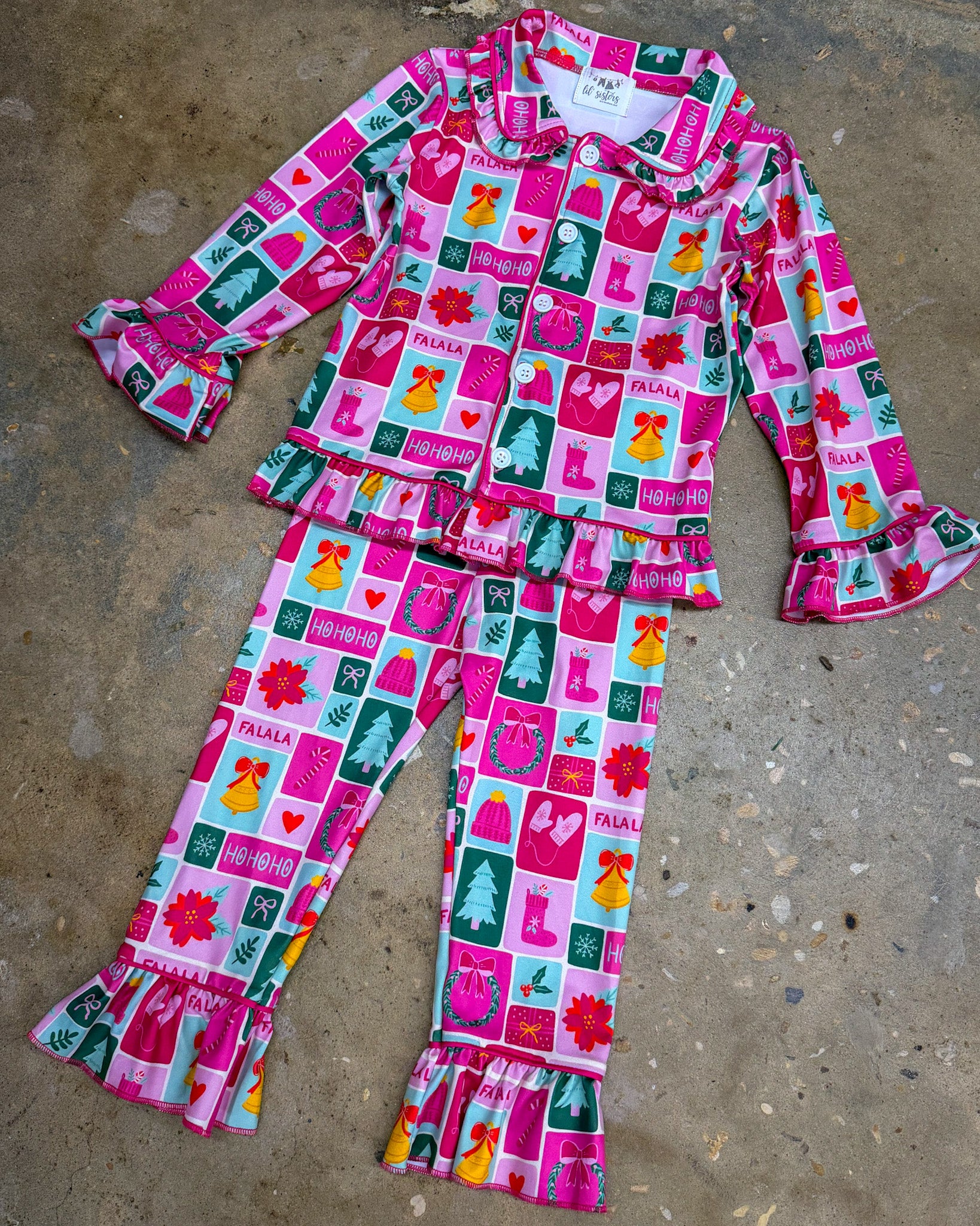 Sugarplum Sweetie Ruffle PJ Set