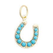 Studded Horseshoe Charm
