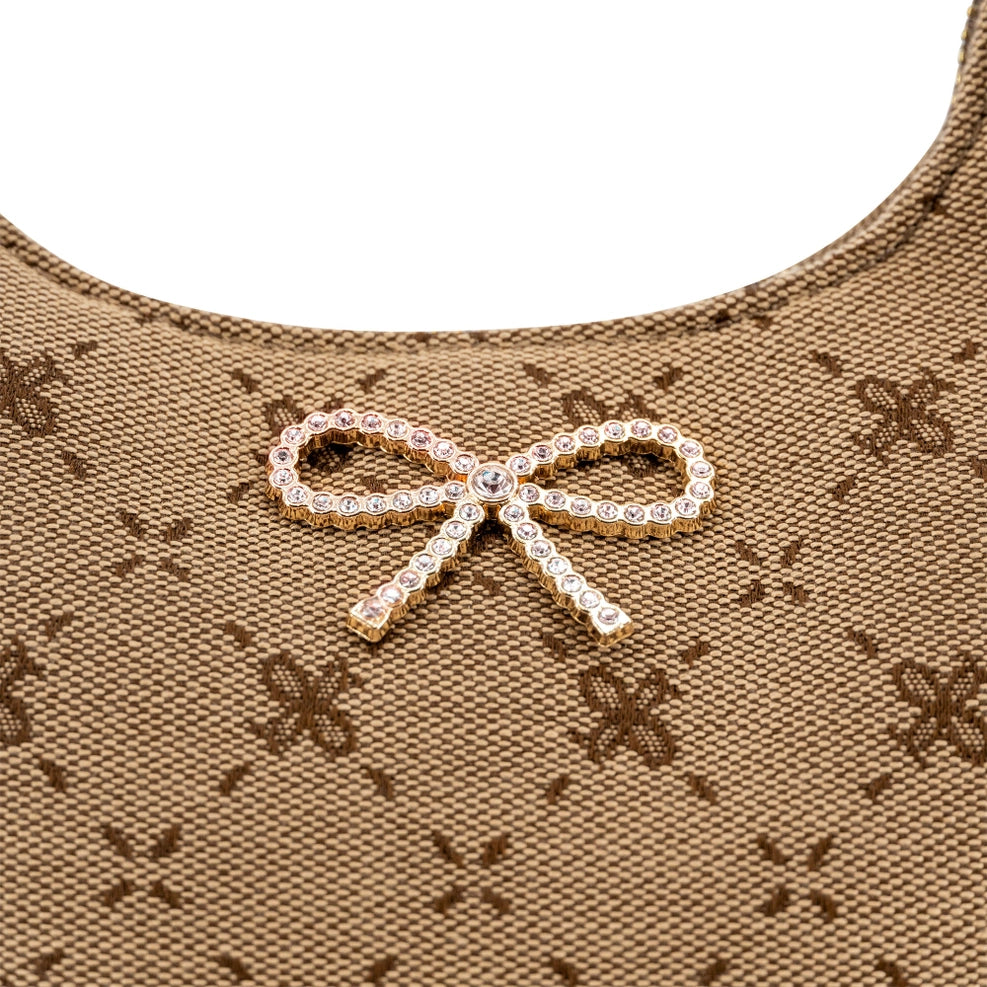 Gigi Taupe Bow Bag