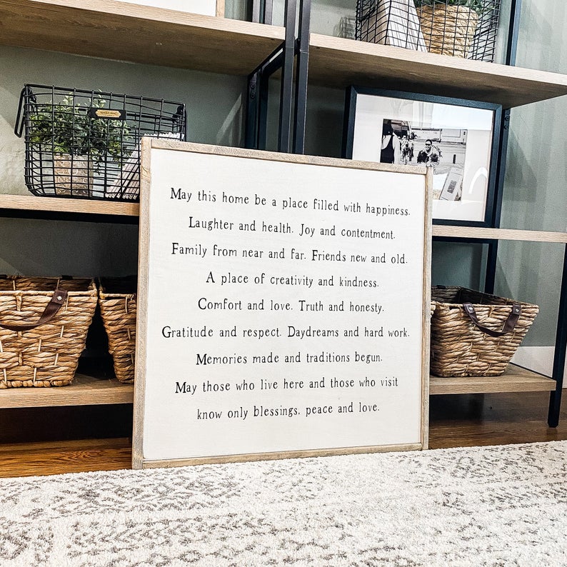 A Place Filled with Happiness Sign