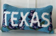 Texas Blue Bonnet Hook Pillow