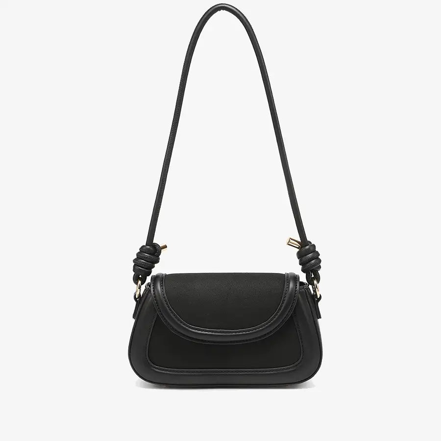 Marina Black Suede Crossbody