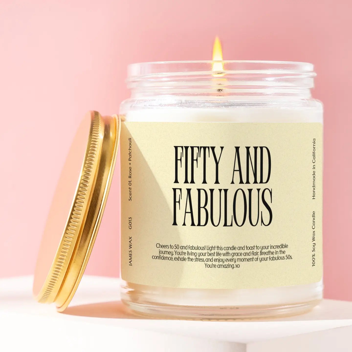 Fifty & Fabulous Candle