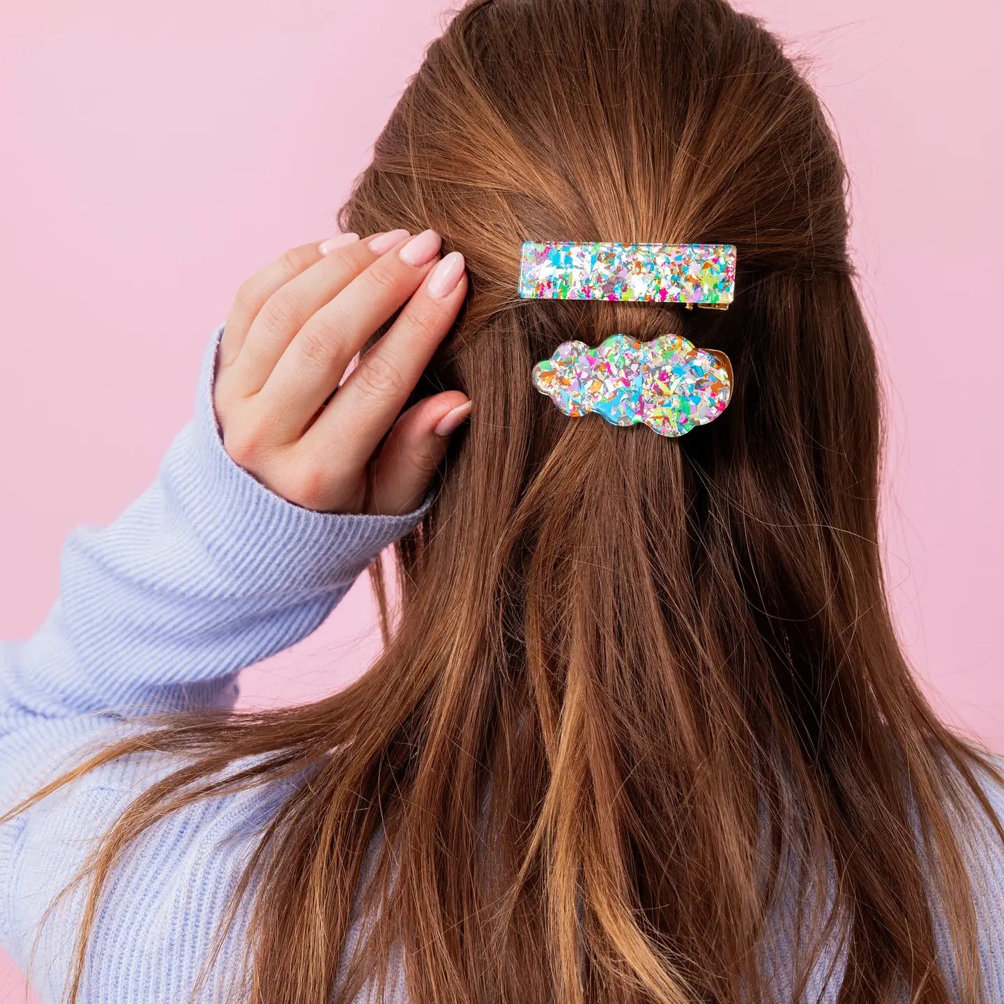 2pc Colorful Confetti Clip Set