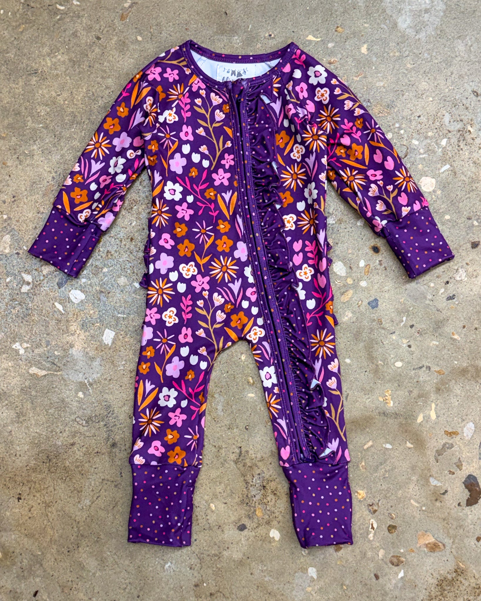 Pretty & Plum Ruffle Sleeper