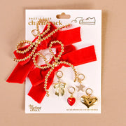 Red Velvet Shoe Charm Set