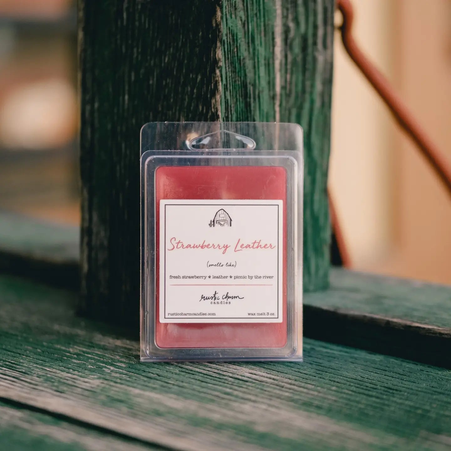 Strawberry Leather Wax Melts