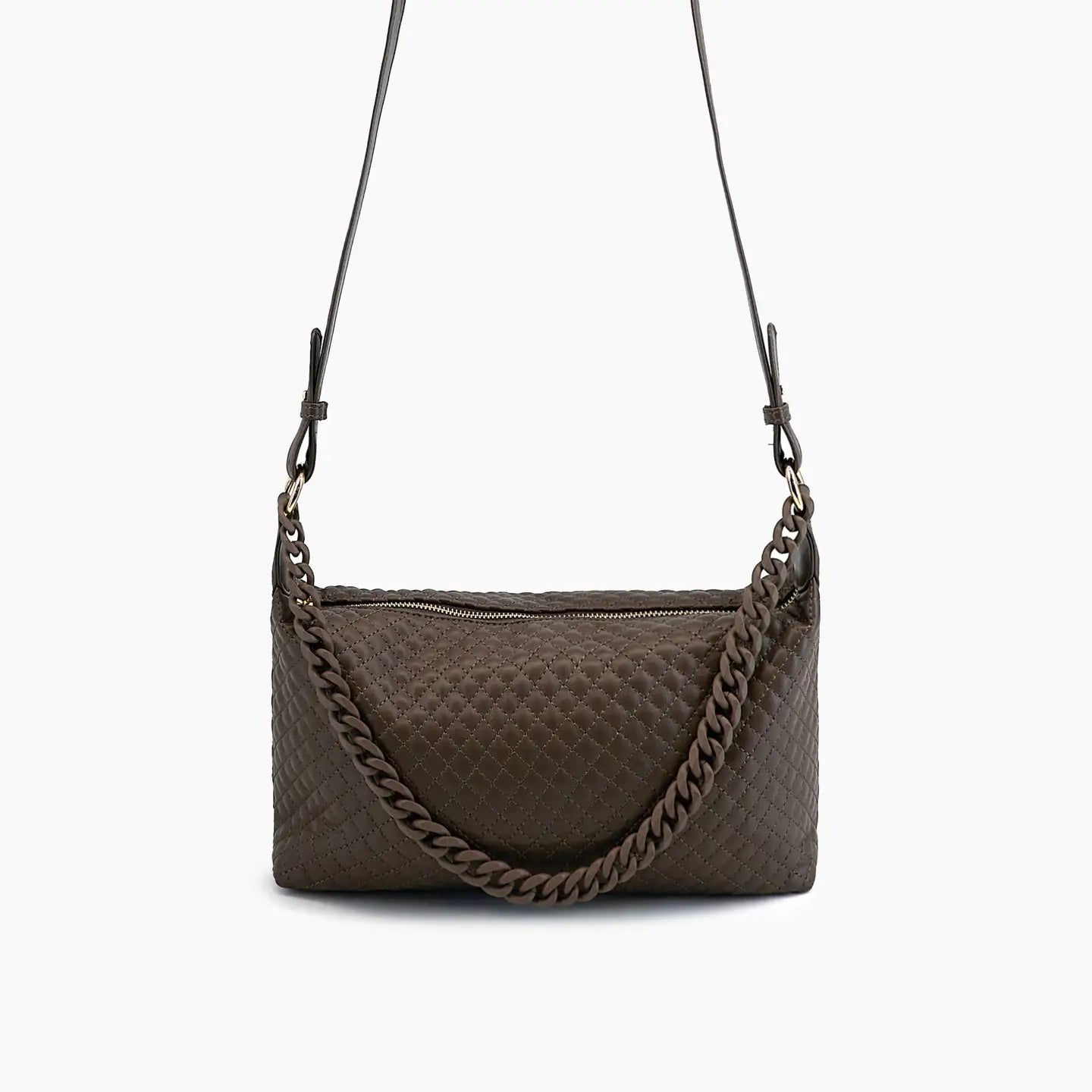 Morgan Brown Baguette Bag