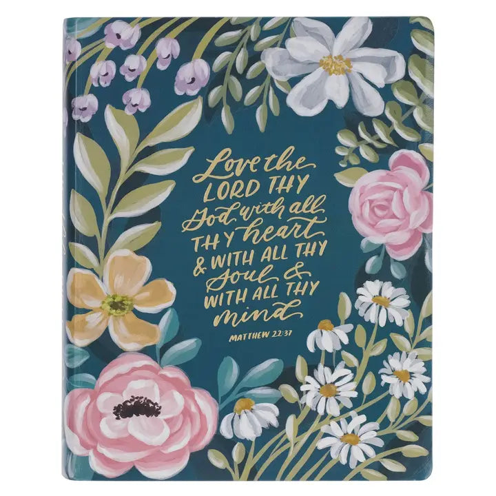 KJV Teal Journaling Large Print Bible