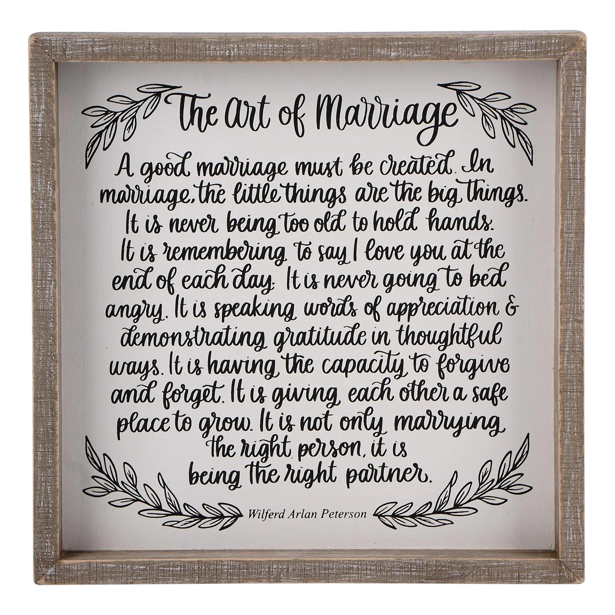 Art of Marriage Framed Board-Small