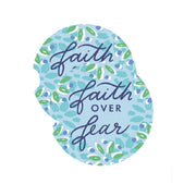 Faith Over Fear Car Coaster Set