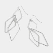 Silver Dangle Diamonds Earrings