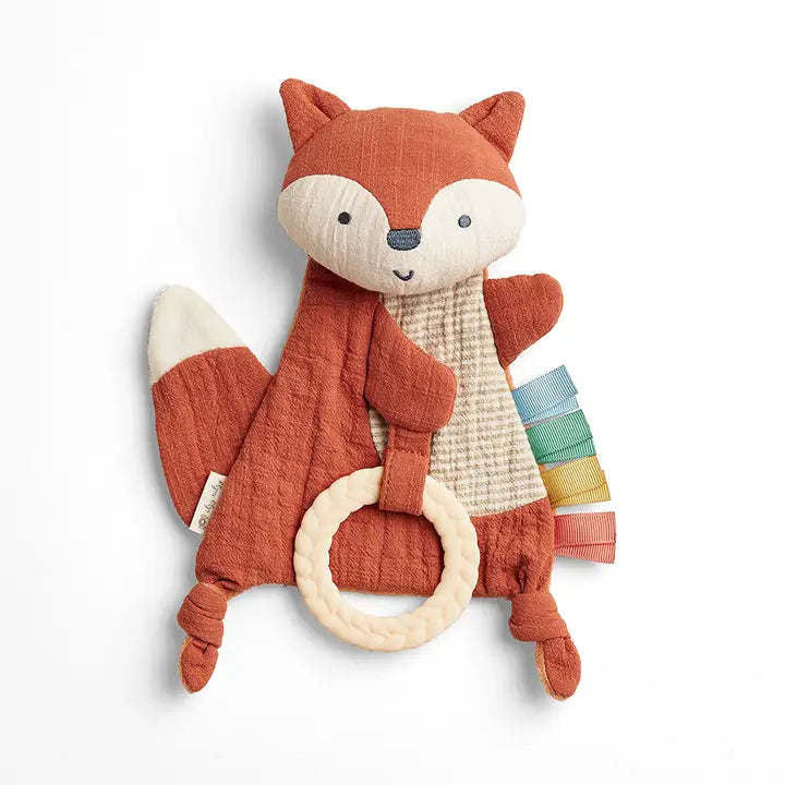 Bitzy Crinkle™ Sensory Crinkle Toy Fox With Teether