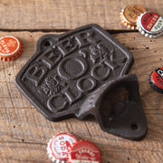 Beer O' Clock Wall Bottle Opener