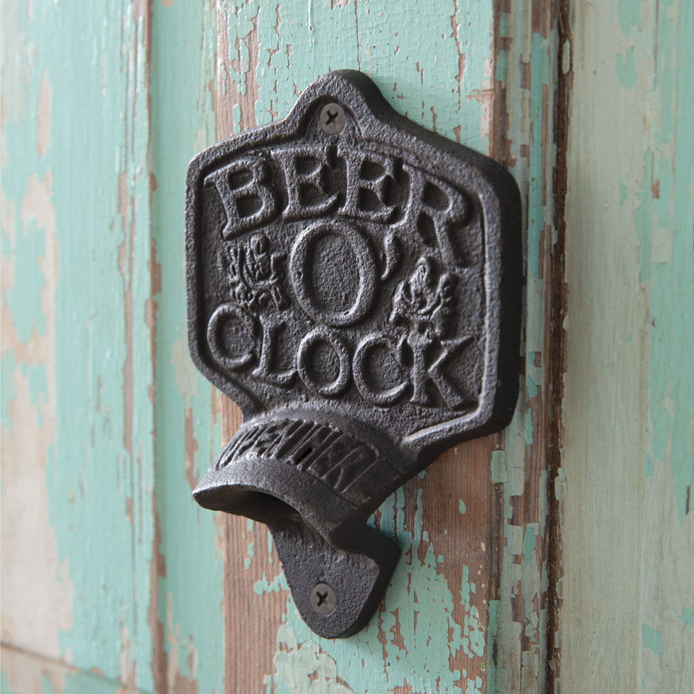 Beer O' Clock Wall Bottle Opener