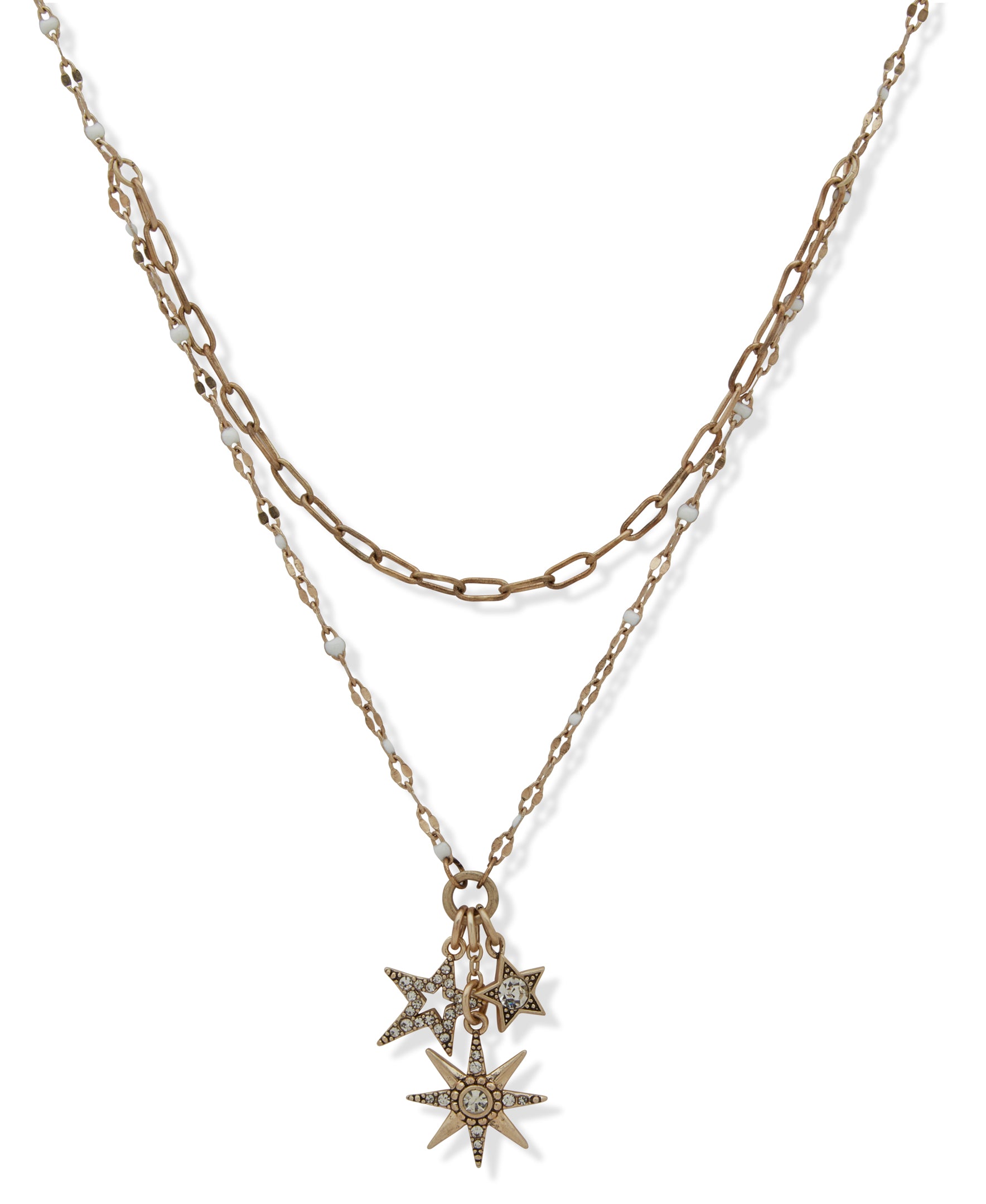Golden Stars Charm Necklace