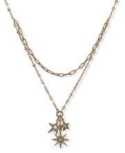 Golden Stars Charm Necklace