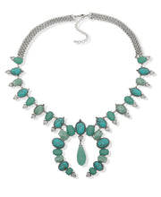 Stone Squash Blossom Necklace