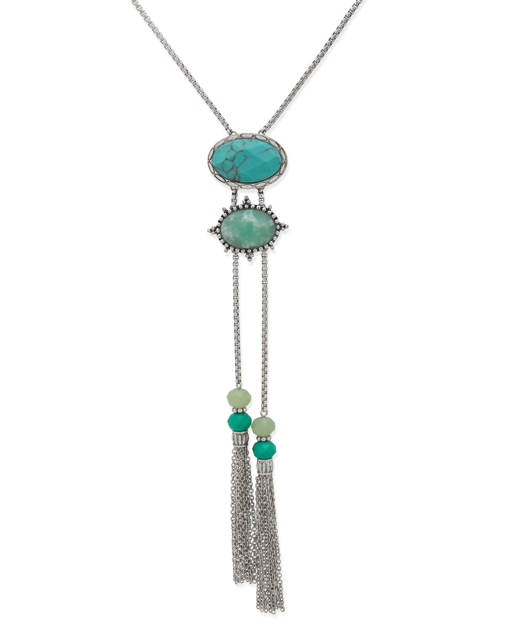 Turquoise Tassel Bolo