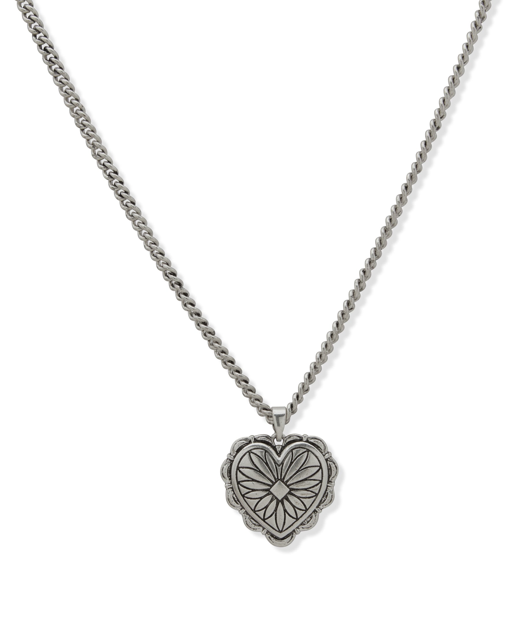 Scalloped Heart Necklace