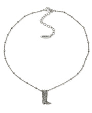 Pave Cowboy Boot Necklace