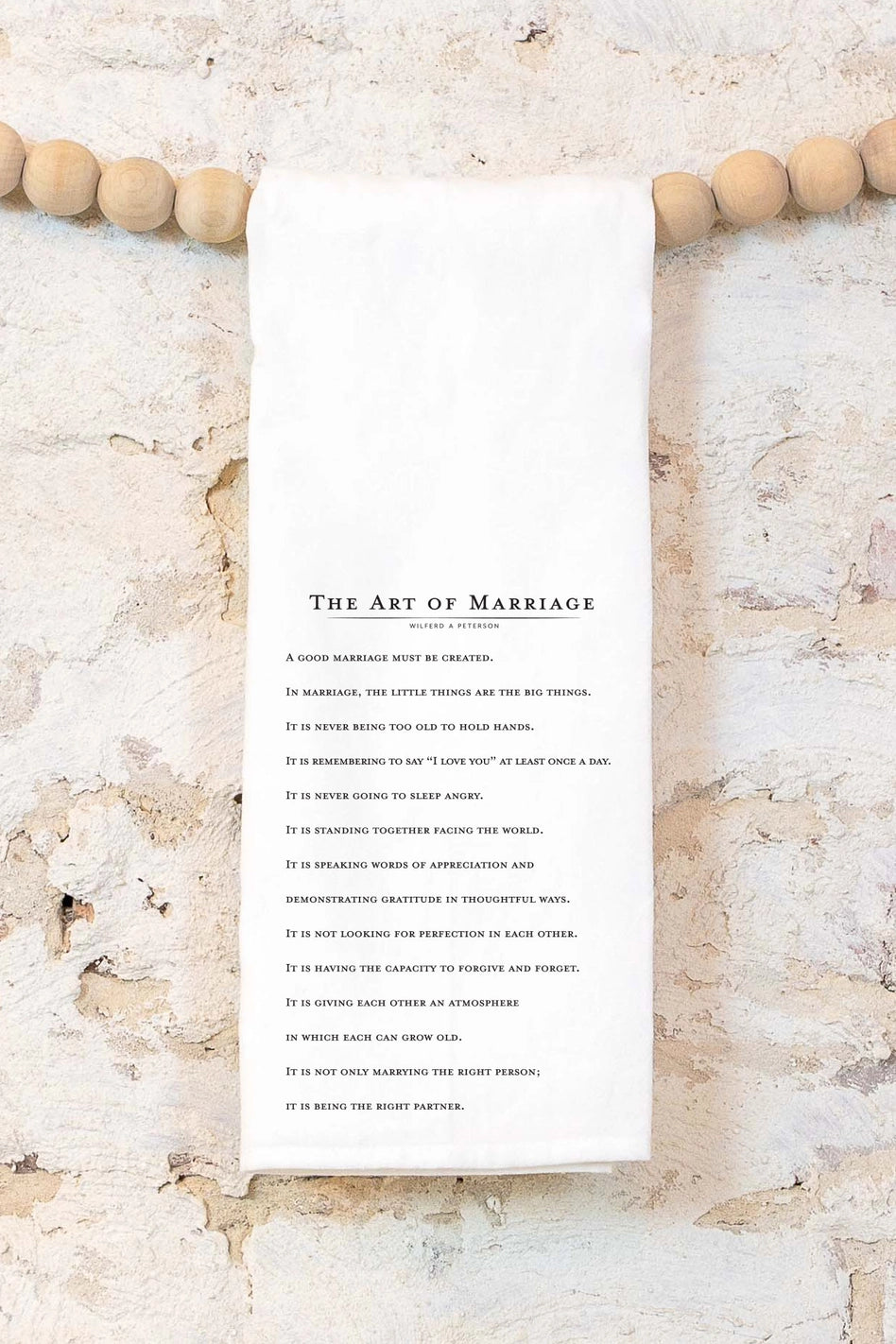 The Art Of Marriage Tea Towel