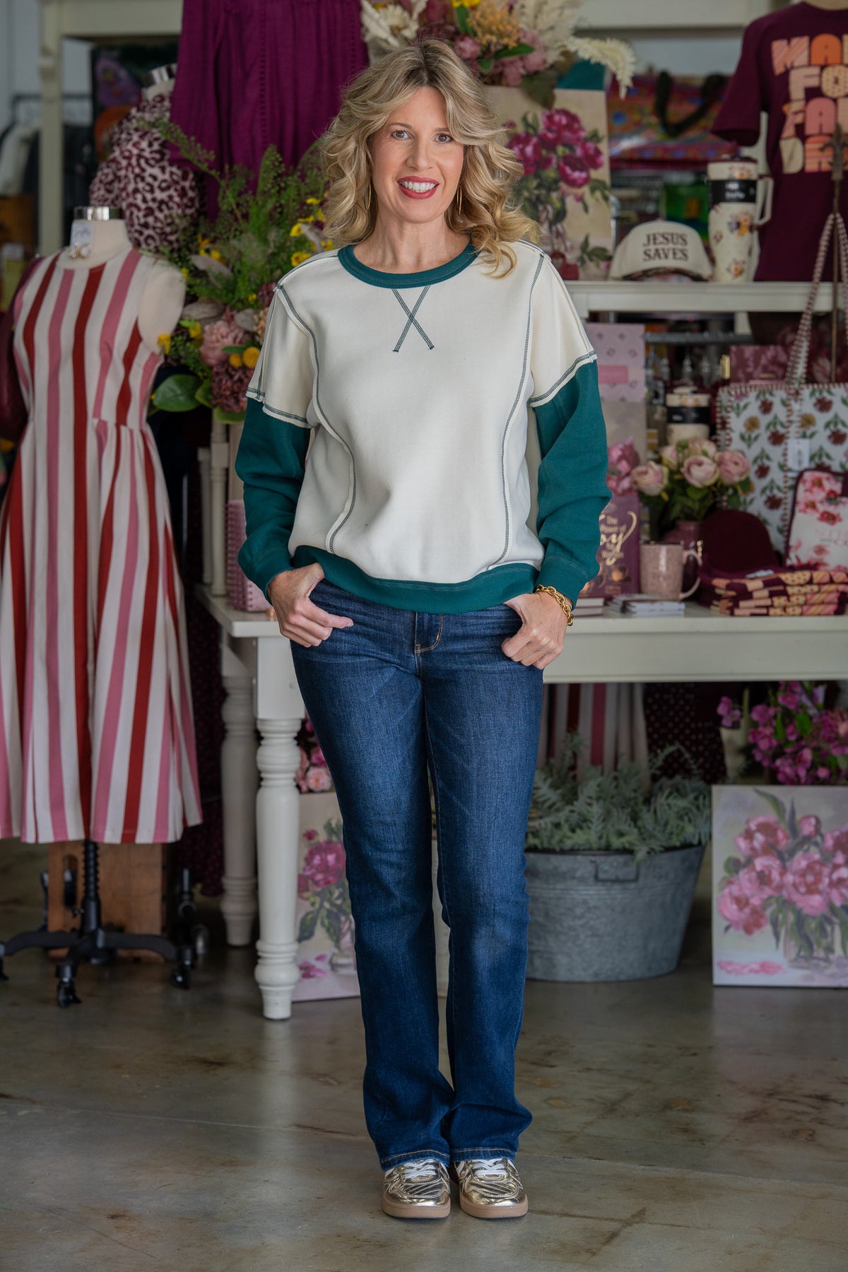 Bristol Hunter Green Fleece Pullover
