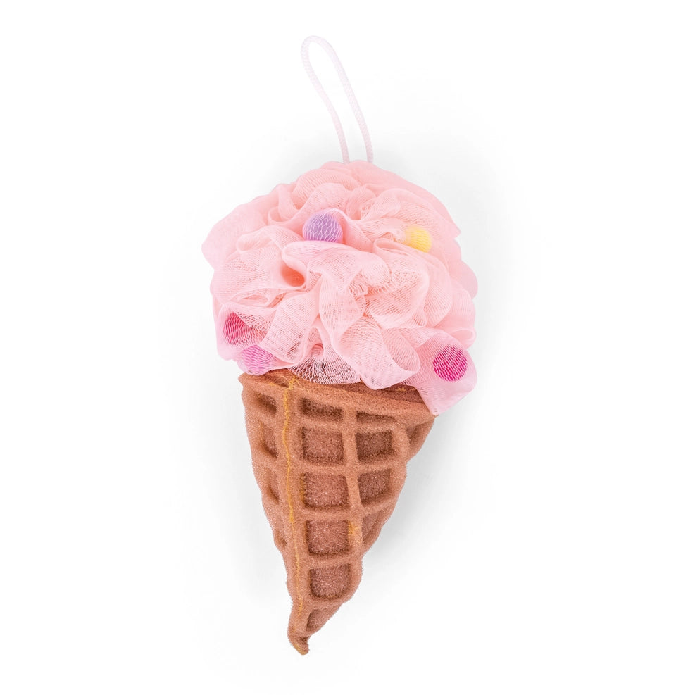 Pink Ice Cream Bath Pouf