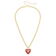 Longhorns Heart Pendant Necklace