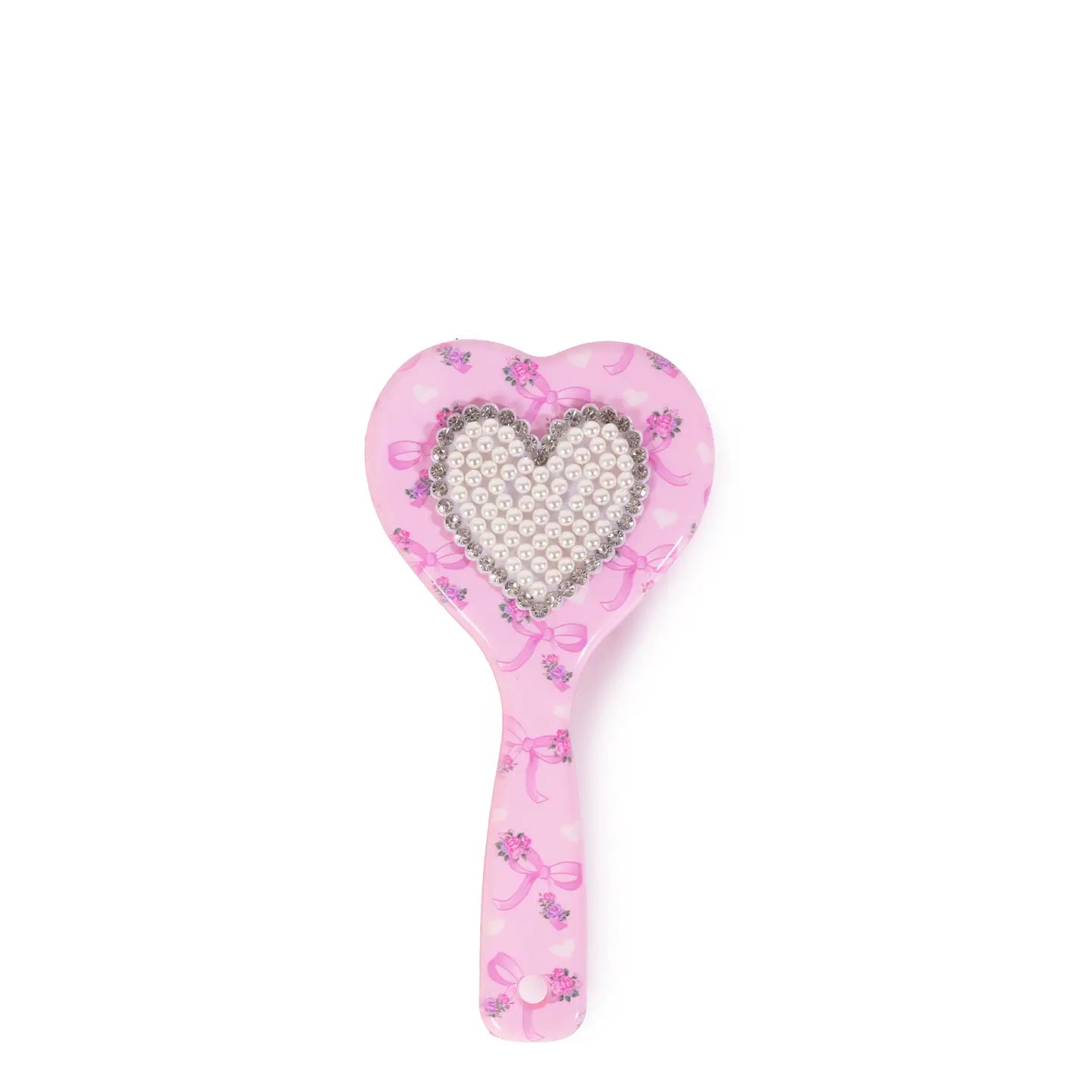 Pearl Heart Hair Brush