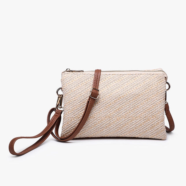 Izzy Natural Woven Crossbody