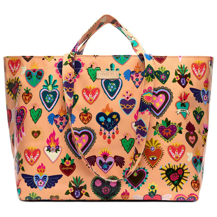 Peach Jumbo Grab 'N' Go Tote