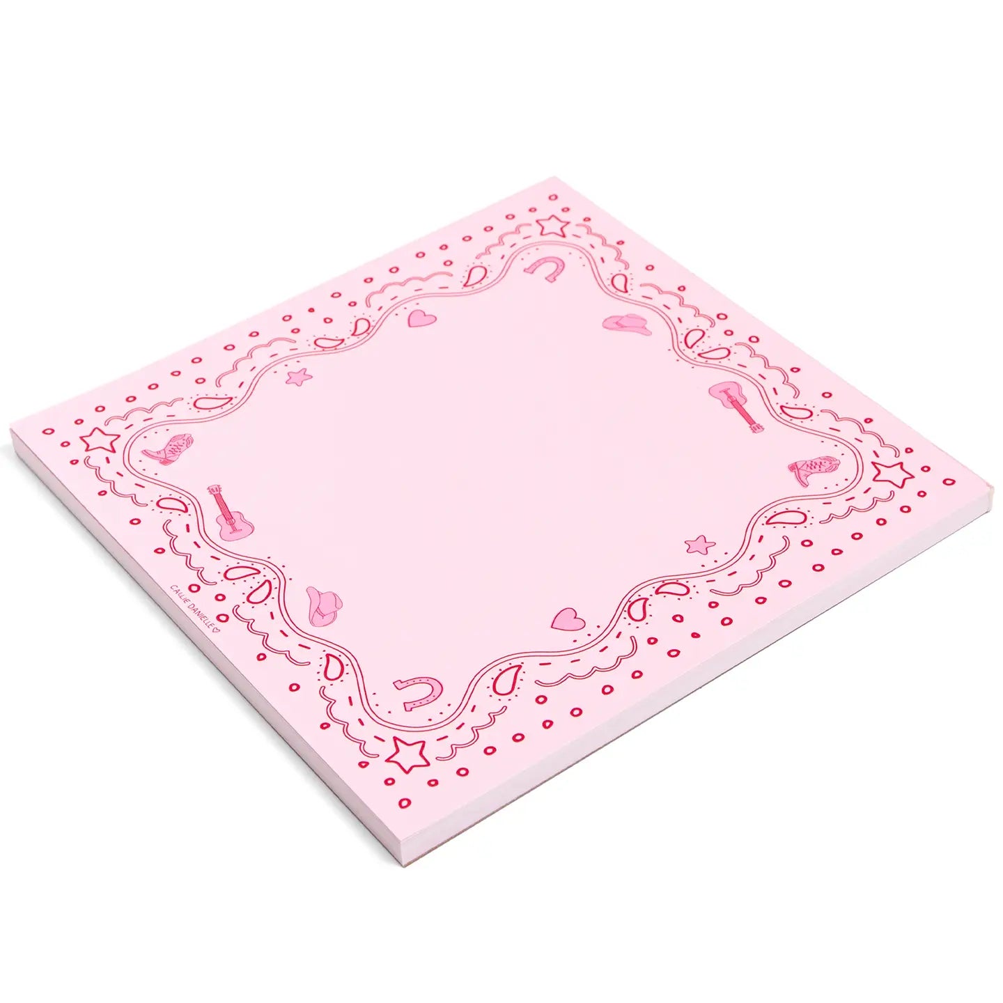 Pink Bandana Notepad