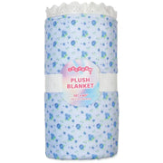 Blue Ditsy Plush Blanket
