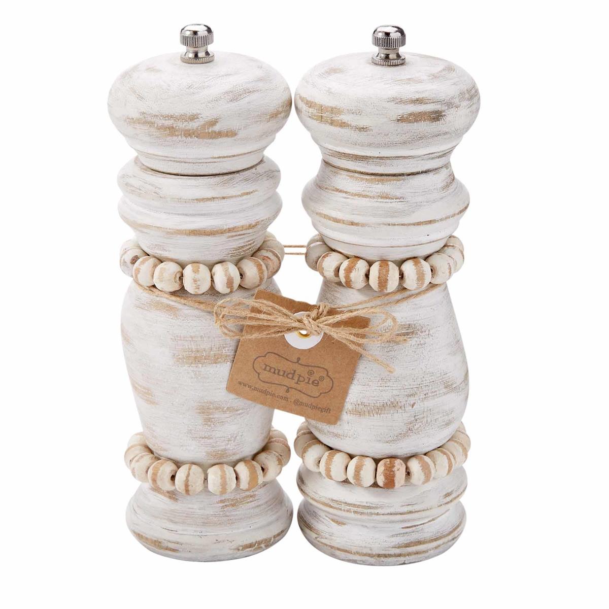 White Beaded Grinder Set