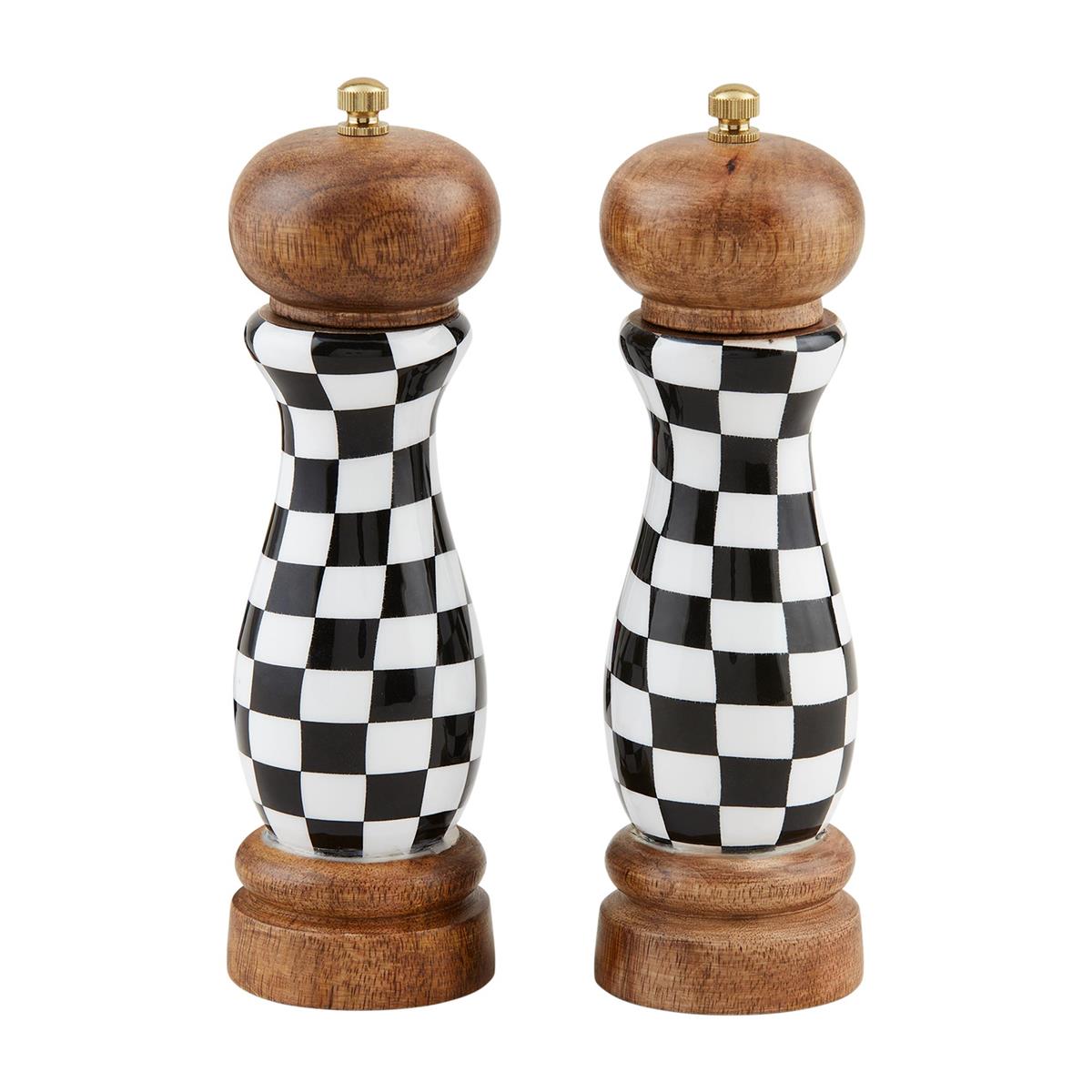 Checkered S&P Grinder Set