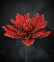 Crimson Red w/ Gold Edge Foam Flower