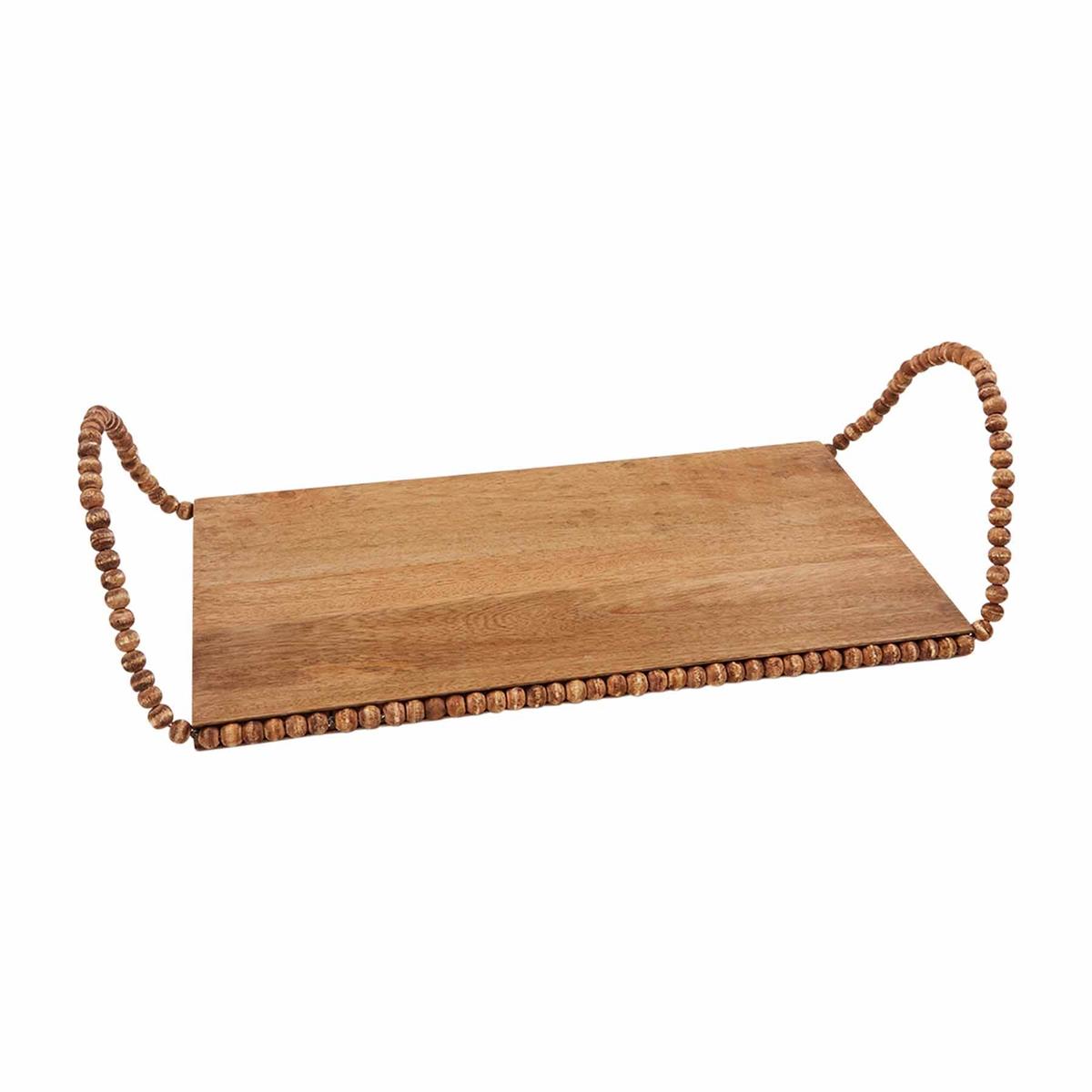 Beaded Wood Tray