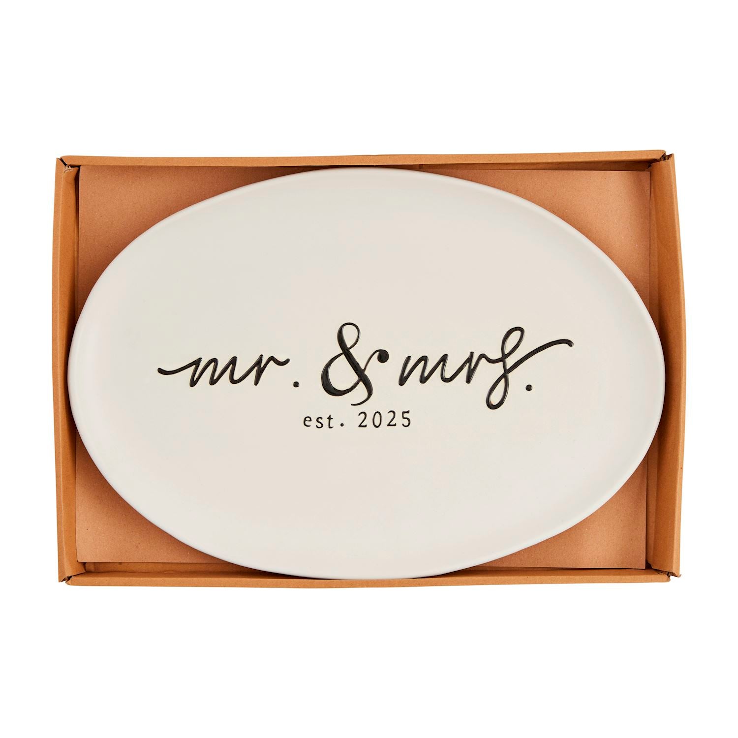 Mr & Mrs 2025 Oval Platter