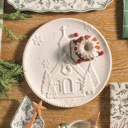 Church Christmas Plate