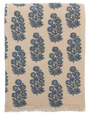 Blue Flower Repeat Blanket