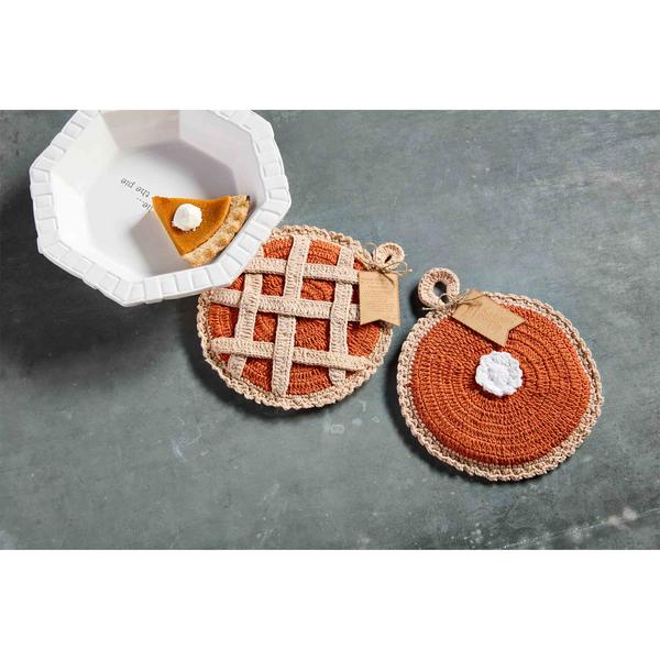 Pie Crochet Pot Holders