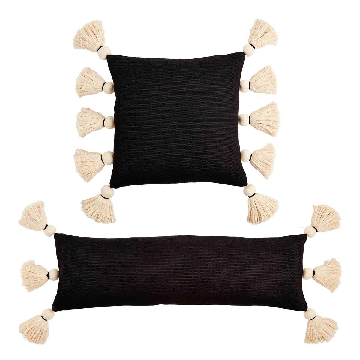 Black Tassel Pillows Sisters Boutique Gifts Inc